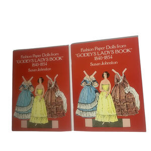2 Fashion Paper Dolls From Godey’s Lady’s Book Susan Johnston New Uncut 1977